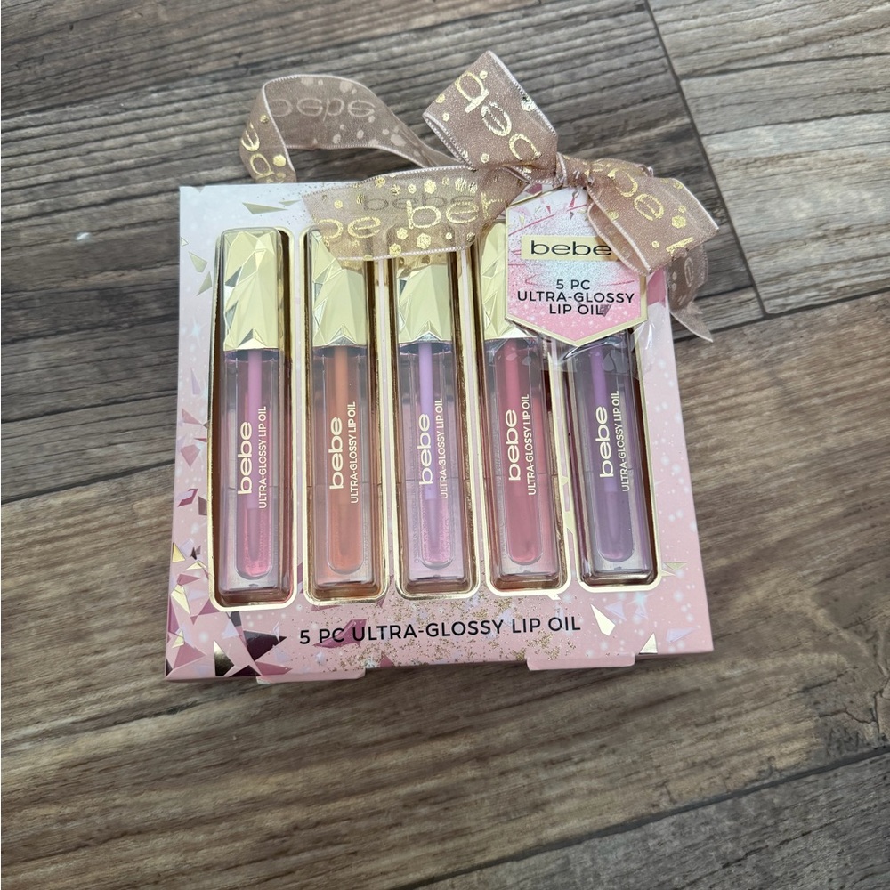 Bebe Ultra-Glossy Lip Oil Set - Pink, Purple, and Orange
